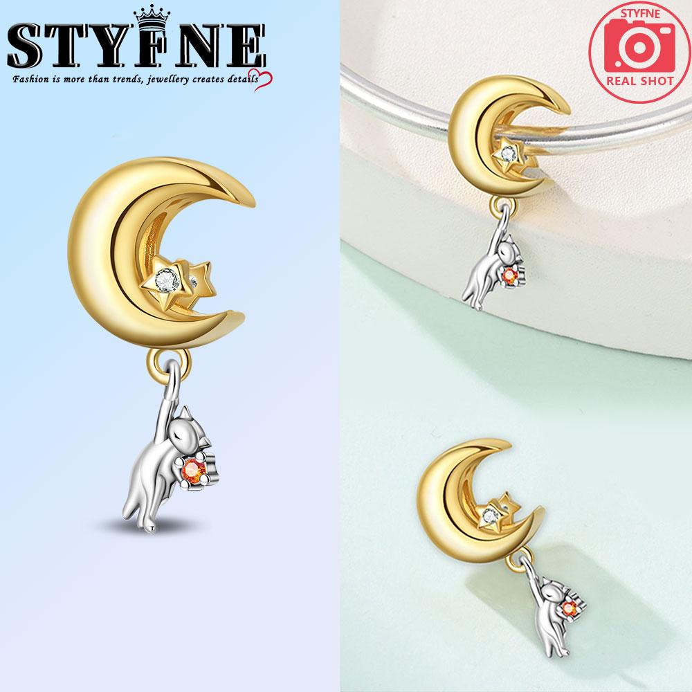 Orange Pet Series Beads Pink Flowerpot Jump Rope Kitten Charm Bracelet Fit Copper Women'S Necklace Diy Jewelry Gift