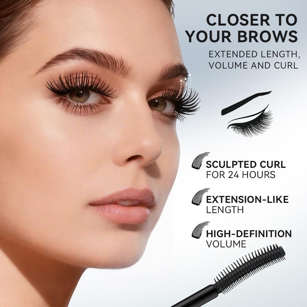 Cosmetics Mascara Waterproof Long-lasting Black Eyelash Extension Liquid Eyeliner Vegetarian Mascara