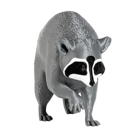 Fine Craftsmanship Ornaments 3D Printed Raccoon Figurine, Realistic Animal Statue, Decorative Desktop Ornament Durable Pla for Home Living Room