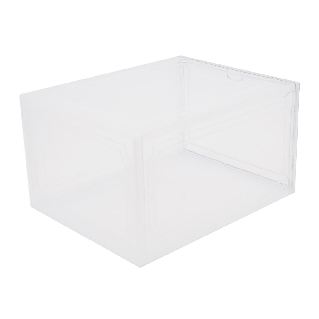 Shoe Containers, Stackable Sneaker Boxes, Shoe Display Cases 12 Pieces In One Set Bur-free Edges for Closets, Bedrooms, Bathroom