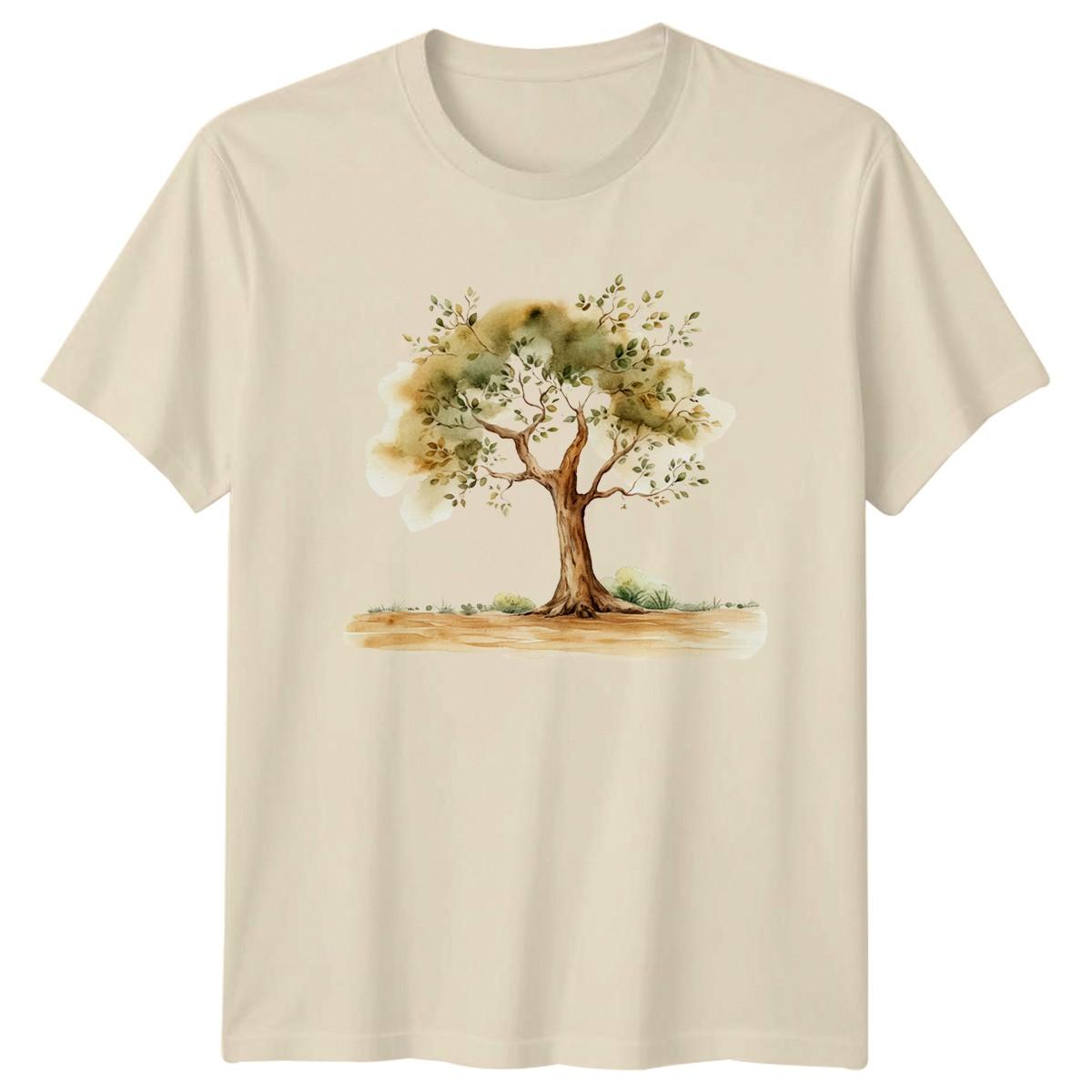 Watercolor Tree Forest Lover Nature T-Shirt Watercolor Art Nature XXL