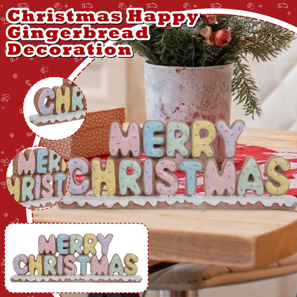 Merry Christmas Gingerbread Decor