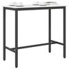 White Table 100 x 50 x 91 cm Engineered Wood and Steel