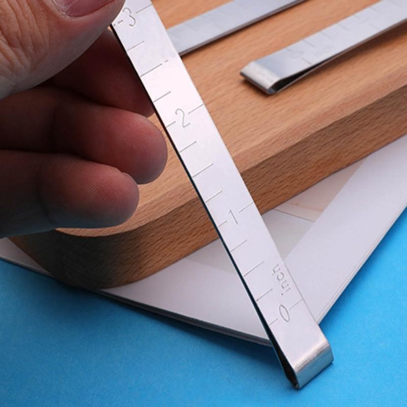 2/5/10 Stück 3 Zoll Nähklammer Edelstahl Saumklammern Metall Crimpklemme Stoff Nähen Messlineal zum Säumen