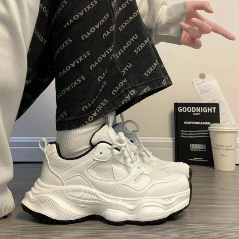 College Sports Shoes Women's Shoes Platform Dad Shoes Military Training Super Soft Casual Niche Spring and Autumn Versatile Students