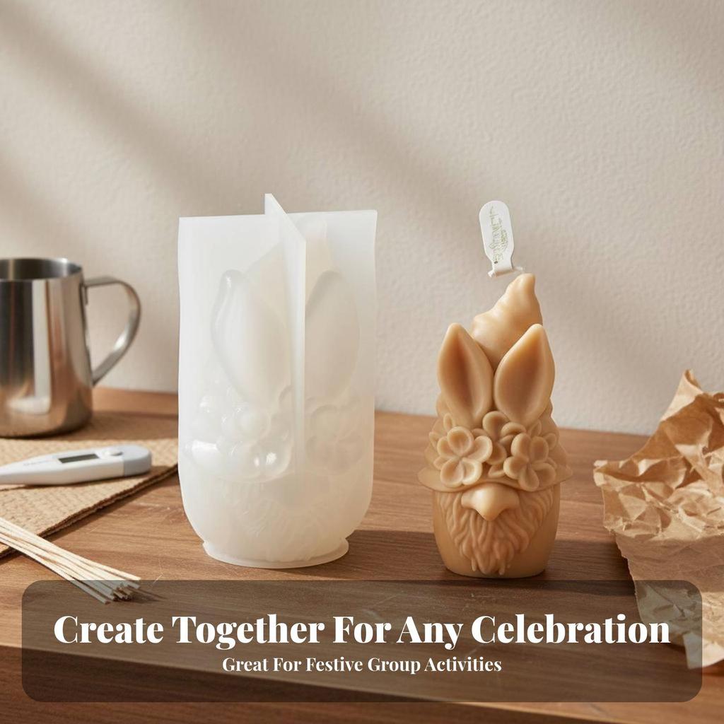 Gnome Silicone Cast Maker Candle Easy To Release for DIY Enthusiasts,