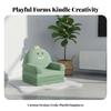 Transformable Flip-Open Sofa Foldable Transformable Flip-Open Lounger Cartoon Character Design Soft Fabric for Children, Bedroom