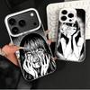Japanese Horror Anime Shockproof Phone Case for iPhone 17 Air 16 16E 15 Pro Max 14 Plus 13 Mini 12 Back Cover Anti Fall Fundas