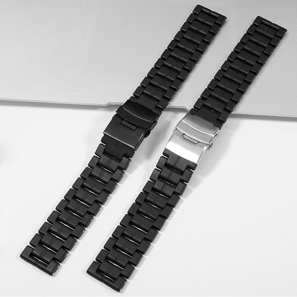 Sibehill Luminox 23mm Replacement Watch Band, Carbon Fiber, Plastic, and Steel, with Adjustment Tool