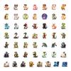 50pcs Decals Numbered Stickers Stickers Stationery Stickers For Laptop Suitcase