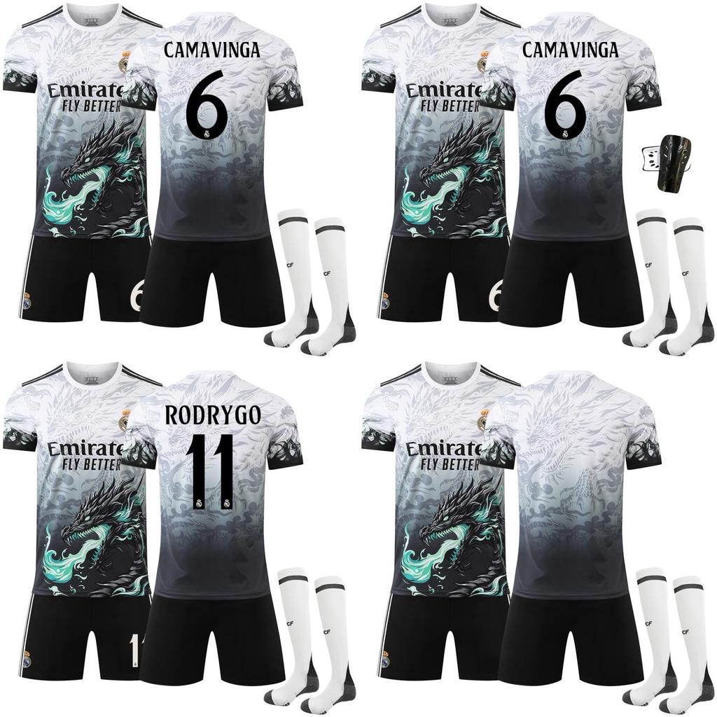 Fußballtrikot mit Drachenmuster Nr. 9 aus Polyester für Fußballfans