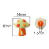 Cartoon Mushroom Glass Loose Beads Handmade Craft Jewelry Making Material  DIY Accessories