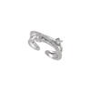 Light Luxury Temperament Zircon Surround Ring Super Flash Ring Niche Unique Design Index Finger Ring Woman