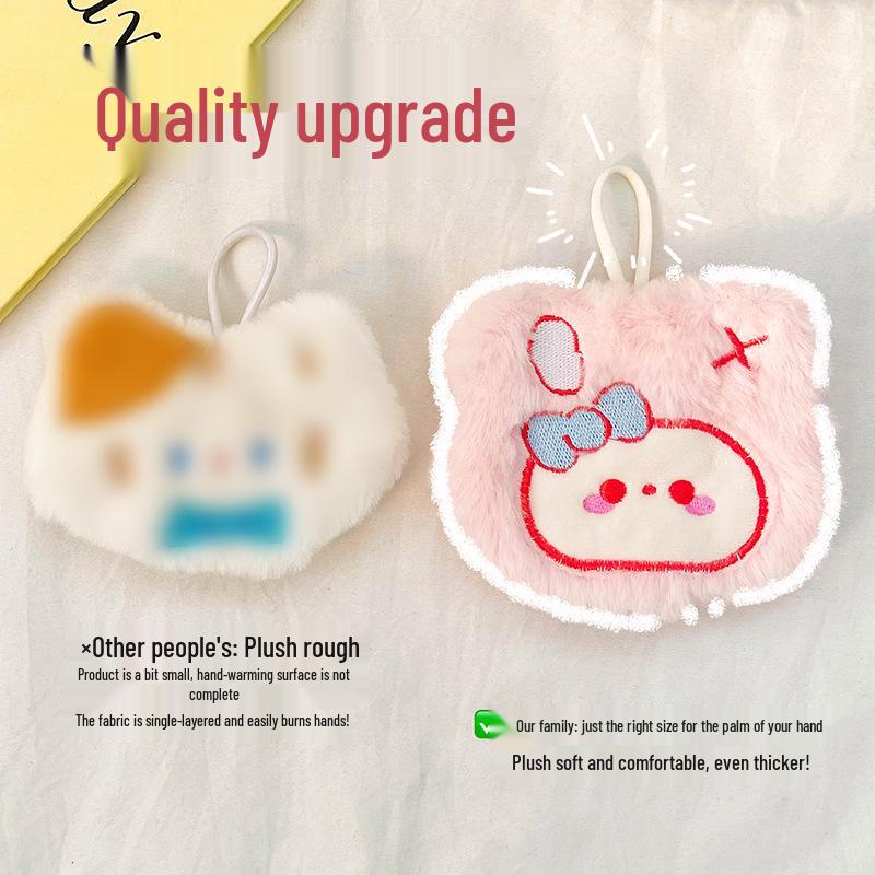 Tragbarer niedlicher Cartoon-Plüsch-Selbsterwärmender Handwärmer mit austauschbarem Kern für den Winter