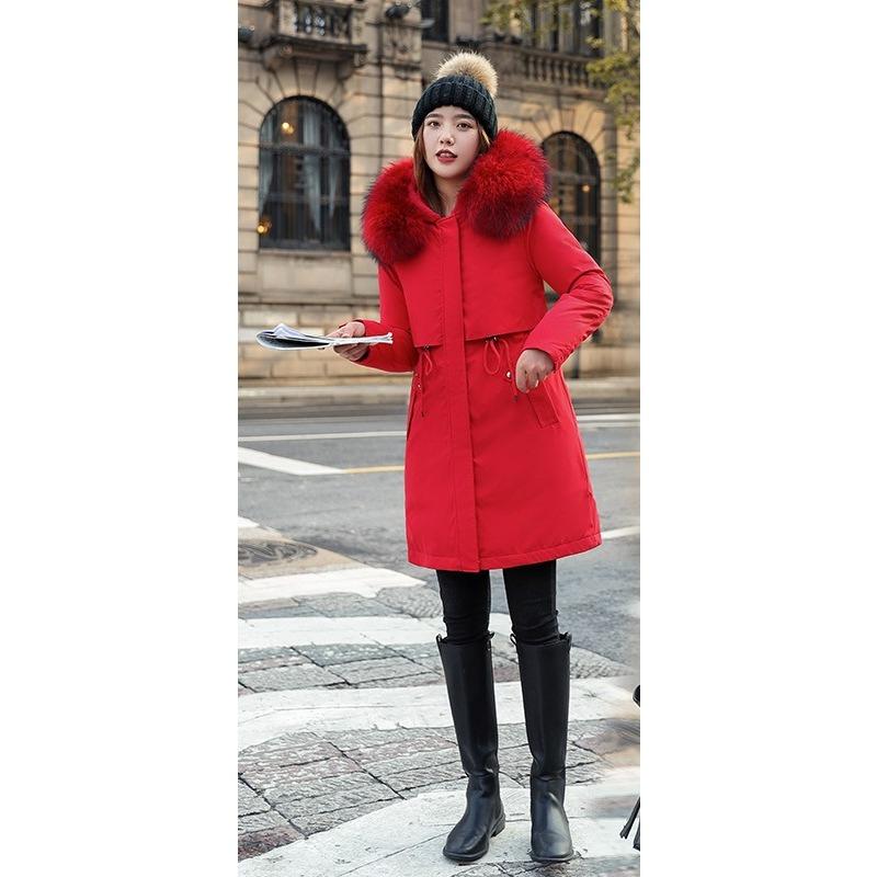 Cotton Jacket for Women Mid-length Thickened Winter Park Jacket