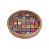 Wooden Side Table End Table Round Wooden Stool Tall Stool for Living Room, Dinning, Bed, Hotel Room 45.72 Cm Height and 30.48 Cm Diameter