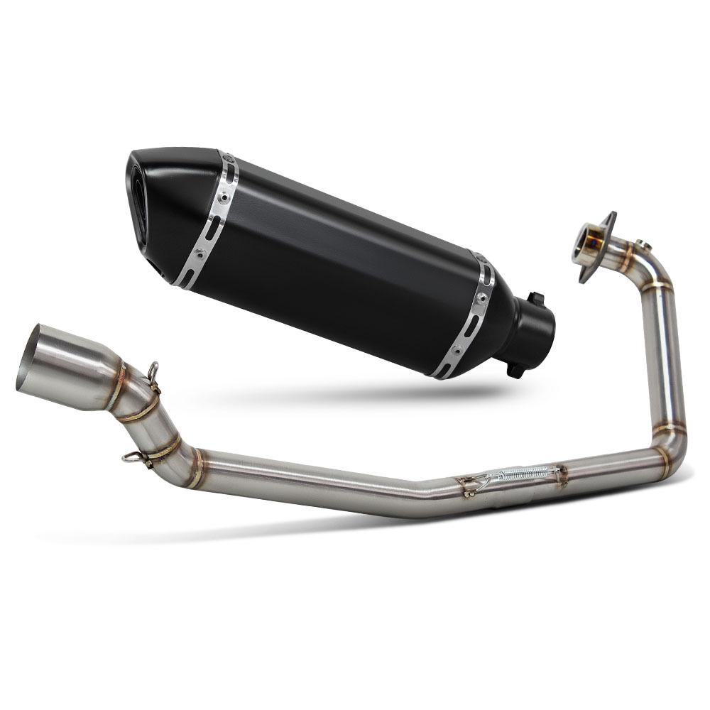 Stainless Steel Modified Exhaust Front for GSX-R150 with 370mm Small Hex Tail