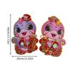 3D Snake Year Fu Door Stickers Chinese New Year Window Wall Decor 45x28cm
