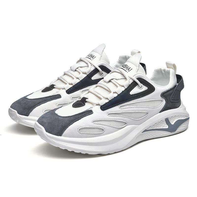 Shoes Men's 2025 Spring and Summer New Men's Casual Shoes Flying Woven Breathable Low-top Running Shoes Trend Korean Version of Men's