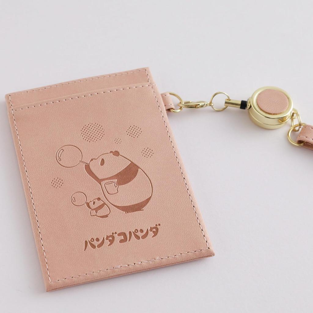 Überglücklicher Panda und Kleiner Panda Passhülle, Rosa, PNN-113