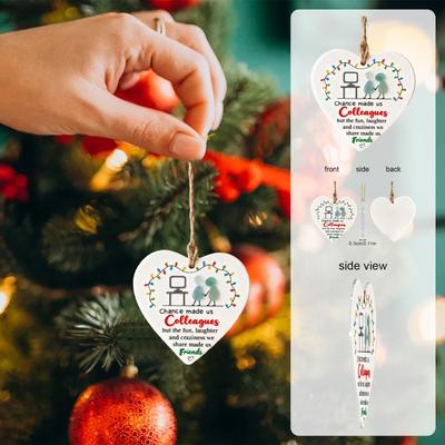 Heart Shaped Christmas Tree Ornaments, Christmas Decorations, Home Decor, A Christmas Surprise For Family And Friends.