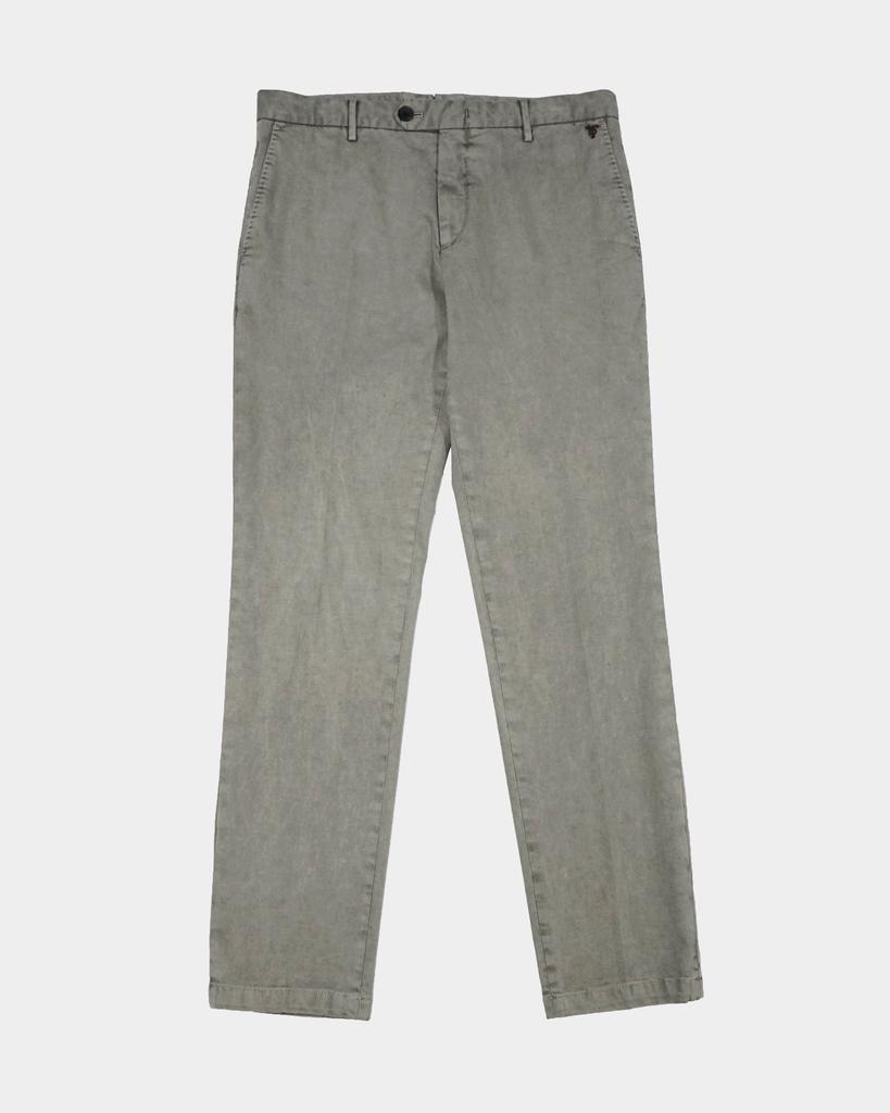 BIRBANTE Elastic S.R. Fit Cotton Pants - Smoke