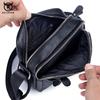 BULLCAPTAIN Borsa a tracolla da uomo semplice Borse a tracolla in pelle di alta qualità Borsa da uomo quadrata di grande capacità