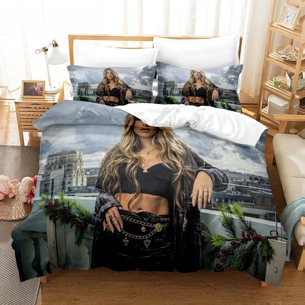 

New 3D Print Spain Singer Girls L-Lola Índigo Bedding Set Boys Girls Twin Queen King Size Duvet Cover Pillowcase Bed boys Adults EU Twin 135x200cm