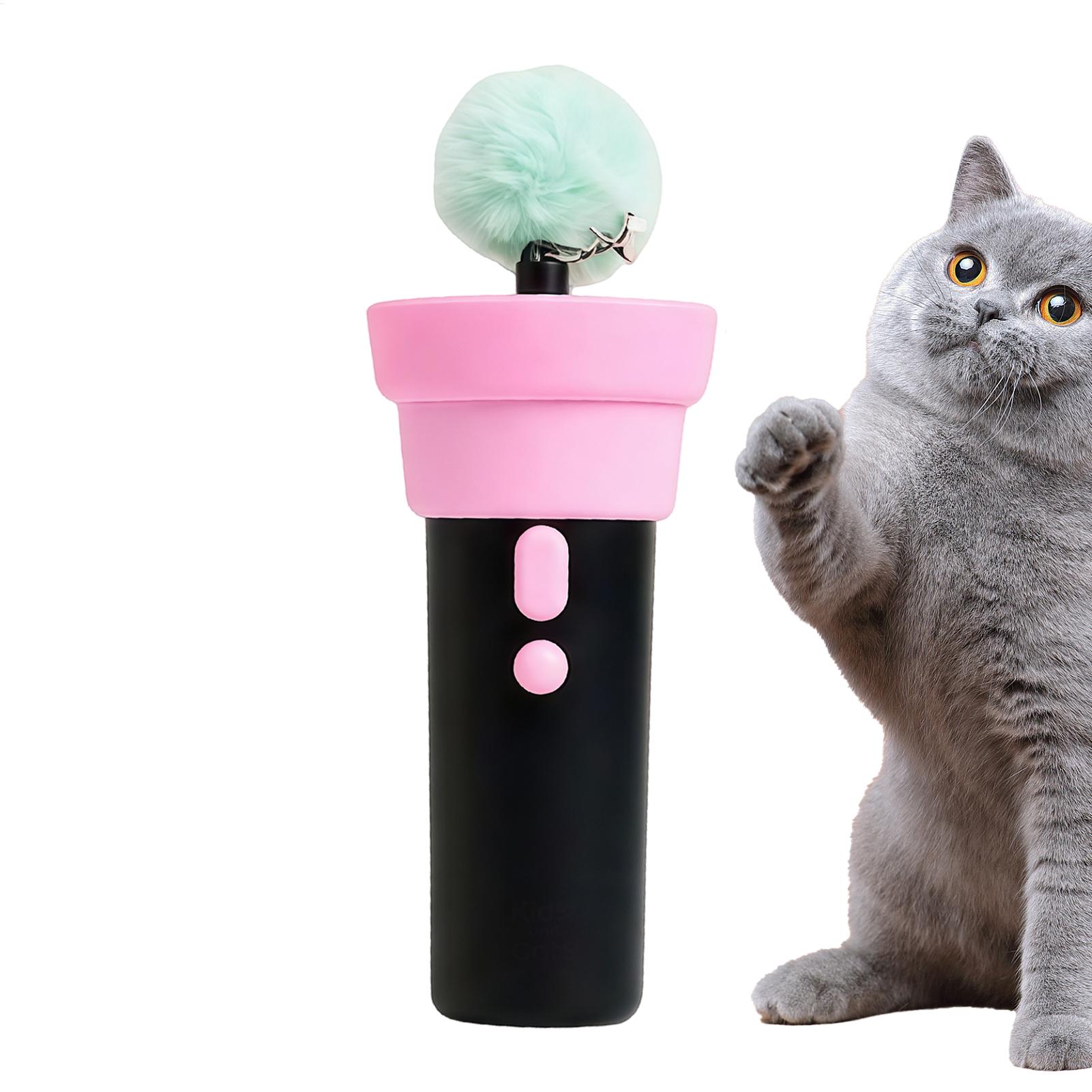 Electric Cat Toy Interactive Teaser Cat Toys Kitten Indoor Play Game for Entertainment Enrichment Training Indoor Home Exercise nero