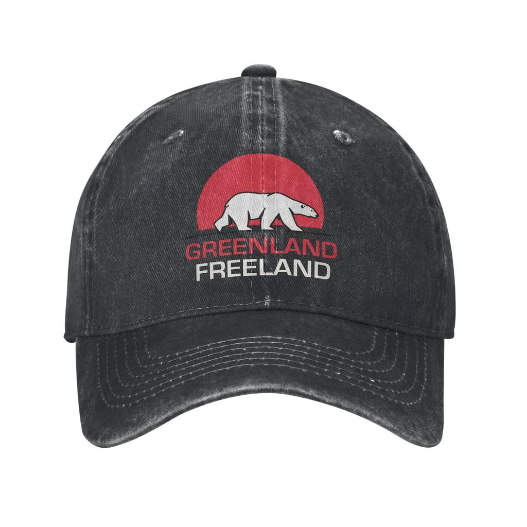 Men Women Hands Off Greenland Is Not For Sale MGGA Print Hat Classic Distressed Cotton  Baseball Cap Adjustable