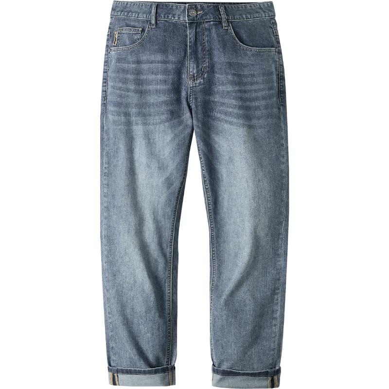 HLA Men s Micro-elastic Mid-waist Jeans 32
