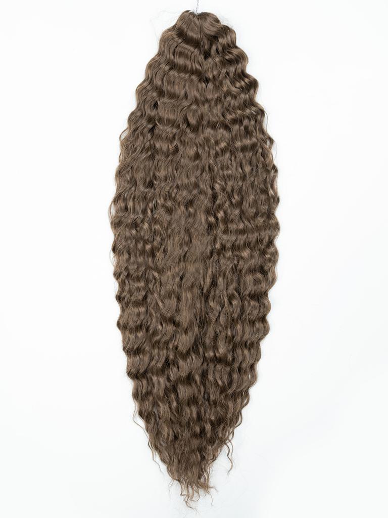 Lockiges Tiefwellen-Haar Weiches Synthetisches Lockiges Twist-Häkel-Futura-Zopf-Ariel Anna Jessica Brasilianische Glückliche Haarverlängerung
