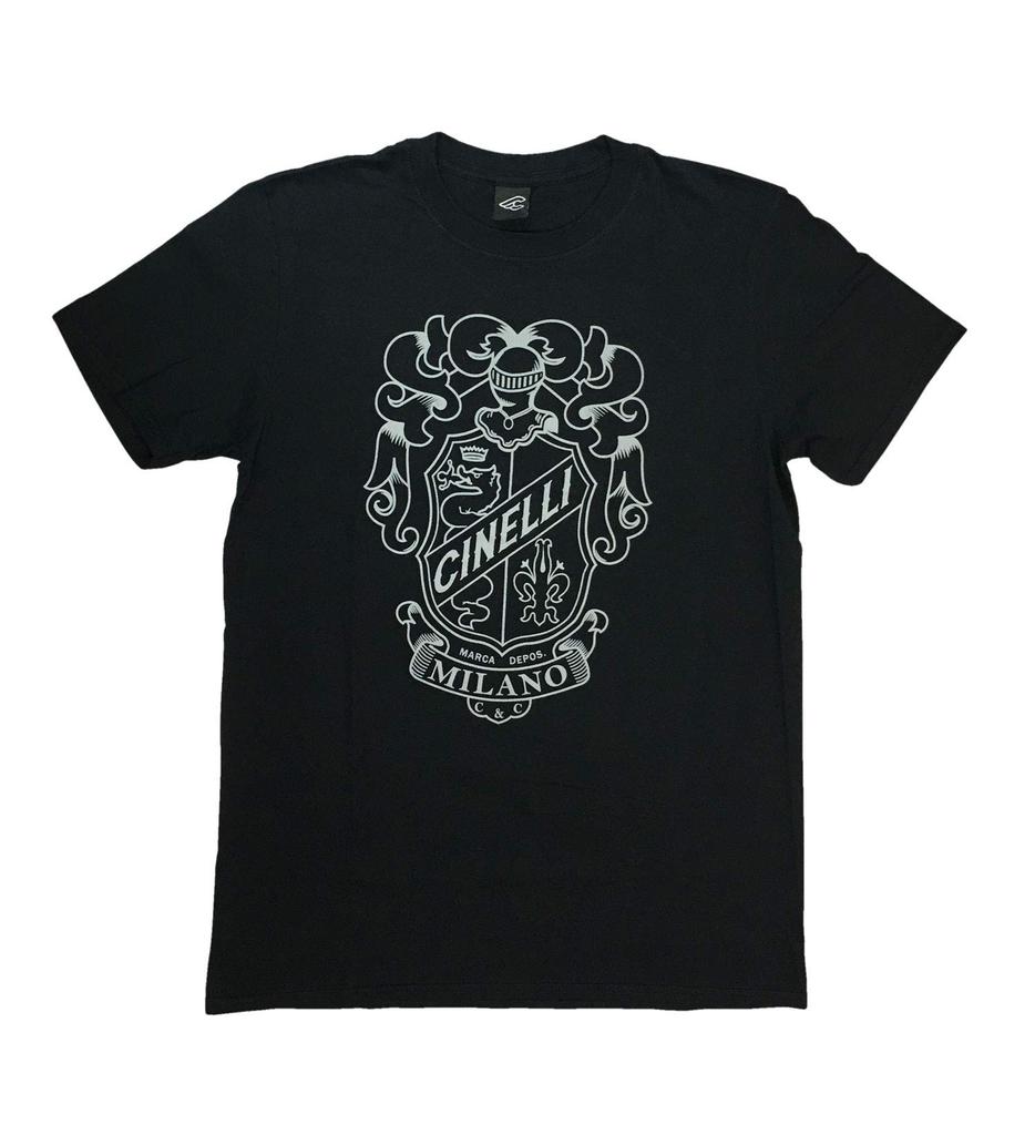 Cinelli Road Bike CREST Black Size CCRETSBKS T-Shirt, Small,