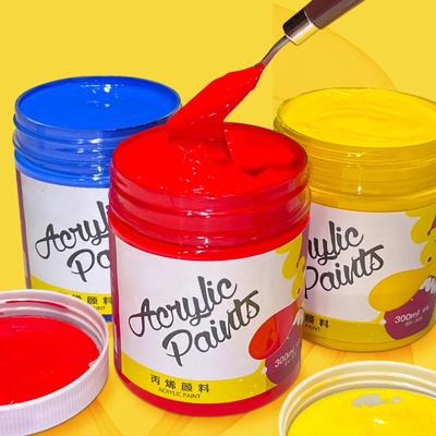 300ml Acrylic Paint Children Creative Graffiti Art Coloring Wall Painting Waterproof Textile Texture Painting
