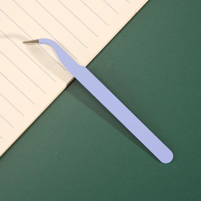 

Ручной аккаунт Специальные щипцы Сделай сам Наклейка из васи-ленты Гука Острый локоть Цветной Милый зажим Гаджет Macaron Purple (1 curved tweezers)