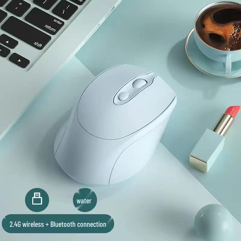 

Rechargeable Dual-Mode Silent Bluetooth Wireless Laptop Mouse with Charging Dock