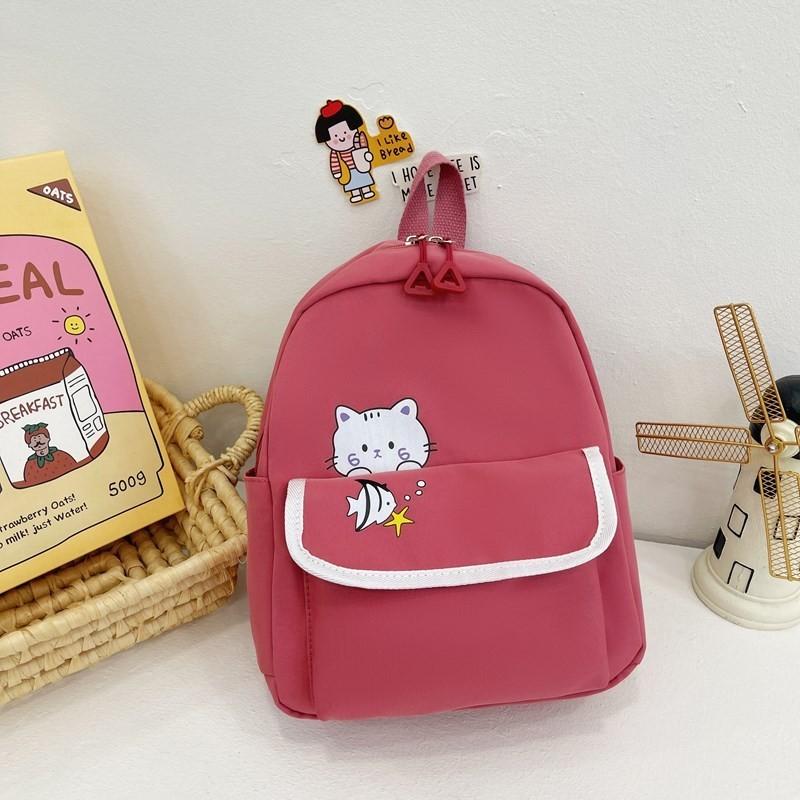 Cute Lightweight Nylon Kids Backpack Adorable Cartoon Design For Boys And Girls