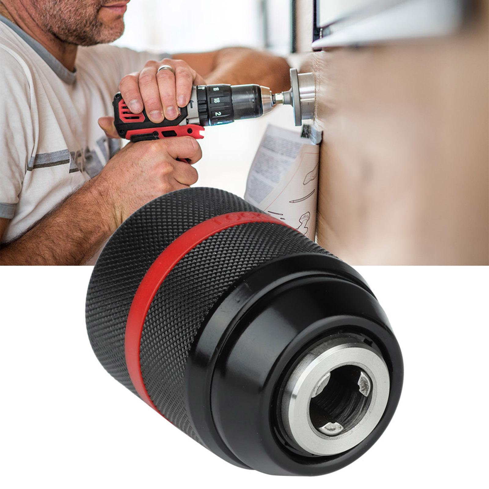 Keyless Hand Drill Chuck 1/2‑20UNF Mount 2~13mm Self Tighten Drill Chuck for Multiple Purposes multicolore
