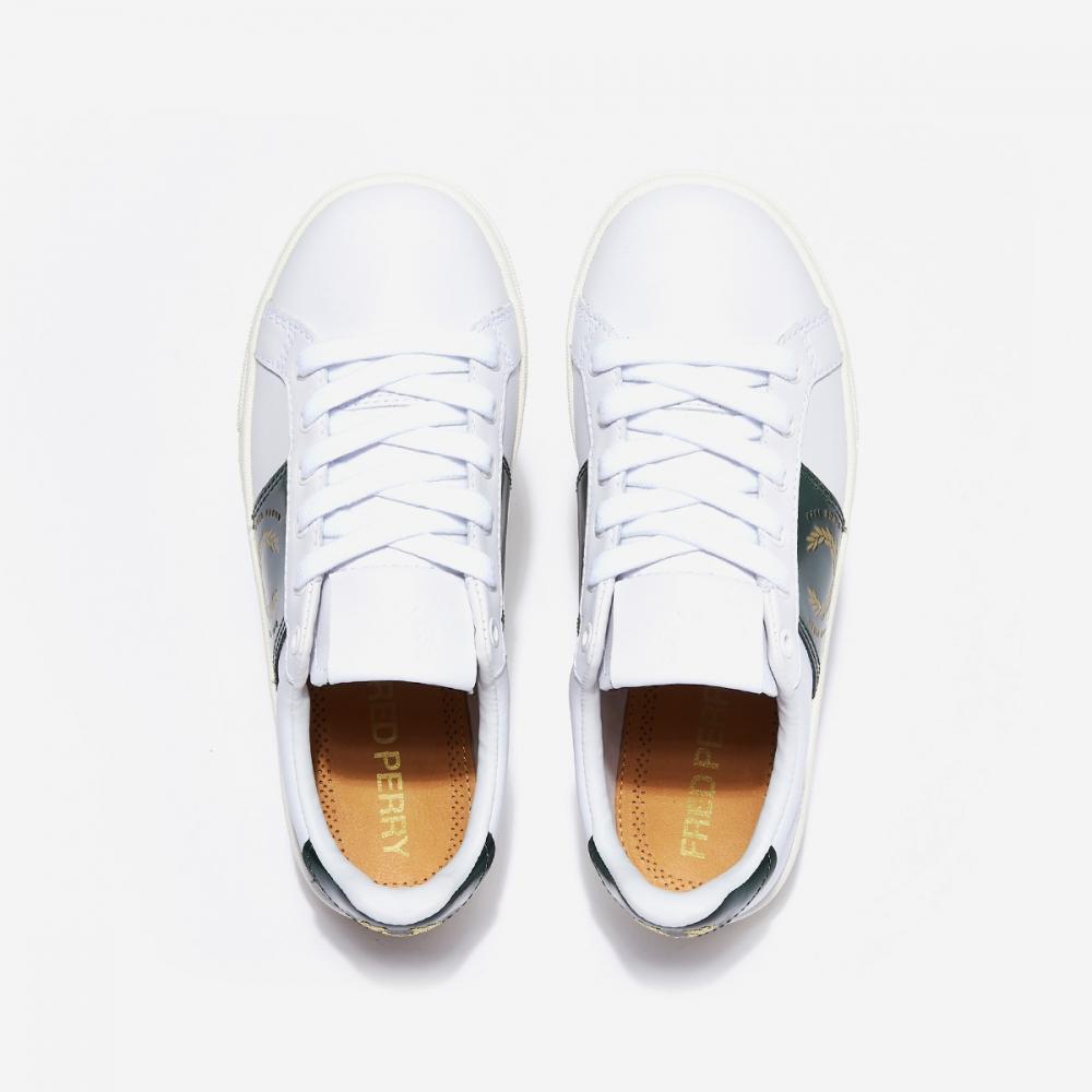 Fred Perry B721 Leather Branded  White 100  