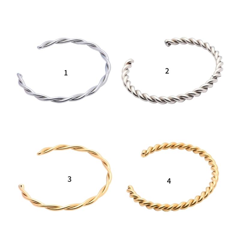 Practical High Polished Spirals Cuff Bracelet Comfortable Everyday Wear With Gifts Pouches Daily Use Casual Wear
