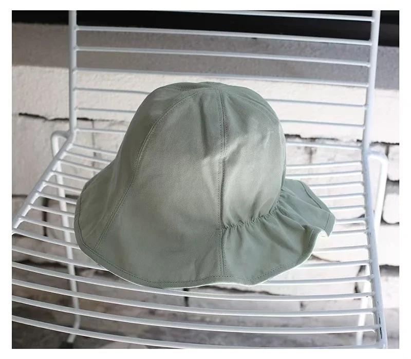 Wide Brim Sun Hats For Women Panama Foldable Wrinkle Bucket Hat Summer Sun Protection Visors Caps Outdoor Beach Fisherman Caps