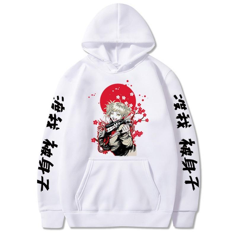 My Hero Academia Streetwear Sweatshirt Hhimiko Toga Anime Hoodie Hip Hop Oversized Casual Printed Hoodies Men Women Y2K Clothes