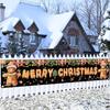 Gingerbread Man Christmas Outdoor Banner Christmas Decorations For Home 2026 Outdoor Decor Navidad Noel Natal Gifts NewYear 2026