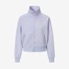 Semi Crop Collar Zip Up