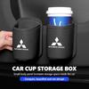 ydzh7 Car Drink Rack Storage Box Cup Holder Organizer Interior Accessories for Mitsubishi Outlander Lancer Pajero ASX L200 Xpander
