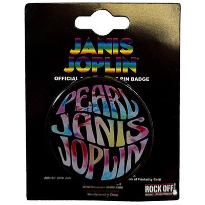 Janis Joplin Pearl Pin Emblem Badge