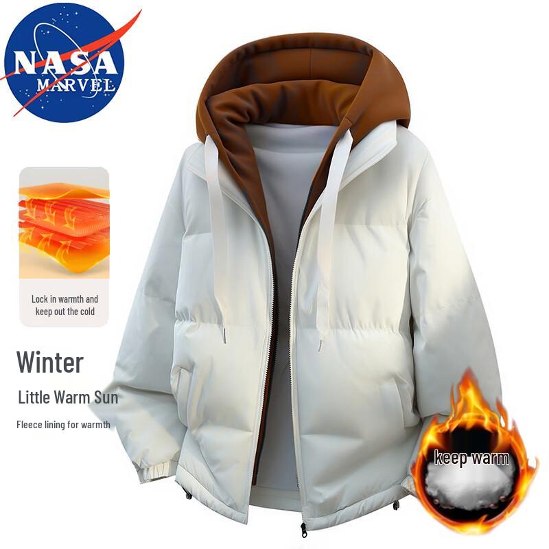 

NASA MARVEL Men s Winter Hooded Padded Jacket 2XL