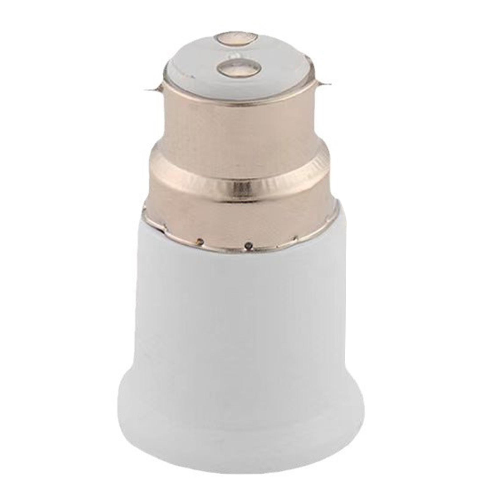 

Адаптер для цоколя B22 - E27, напряжение переменного тока 100-250 В, простая установка, универсальный адаптер-конвертер для патрона лампочки белый