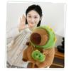Dinosaur Hat Frog Capybara Plush Toy Animal Stuffed Doll Decoration Gift Kids