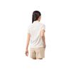 Anta Training Series Solid Color Running Sports Polo Shirt Women tops Paper-White 162427121-1